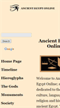 Mobile Screenshot of ancientegyptonline.co.uk