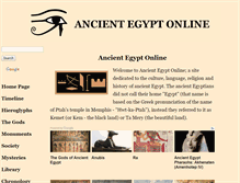 Tablet Screenshot of ancientegyptonline.co.uk